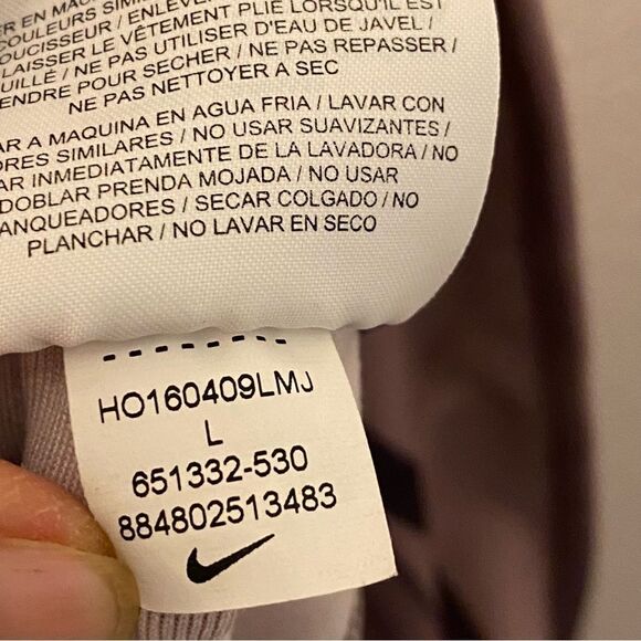 Nike Power Legend Ribbon Wrap Training running leggings blush mauve Lilac-L - Picture 10 of 10